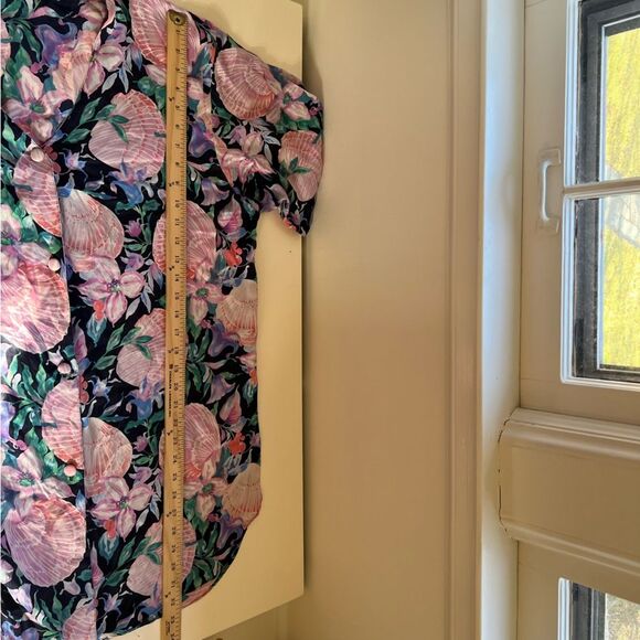 Victorias Secret Nightgown Gold Label Vintage Silk Size Large Seashells Mermaid - Picture 8 of 8